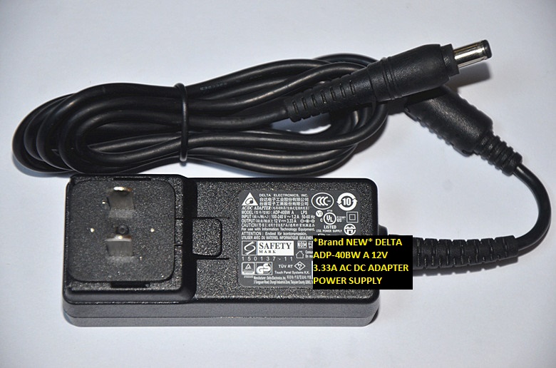 *Brand NEW* POWER SUPPLY 12V 3.33A DELTA ADP-40BW A AC DC ADAPTER 5.5*2.5/5.5*2.1